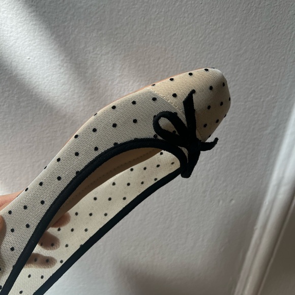 Mesh Polka Dot Flats - Picture 4 of 6